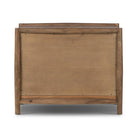 Back of Four Hands Glenview Nightstand in Weathered Oak Veneer on a white background at Addison West