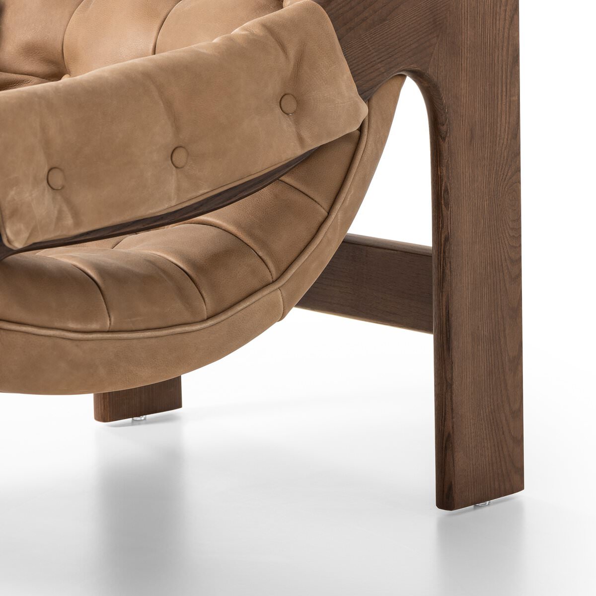 Close up of Four Hands Halston Chair in Palermo Drift on a white background at Addison West