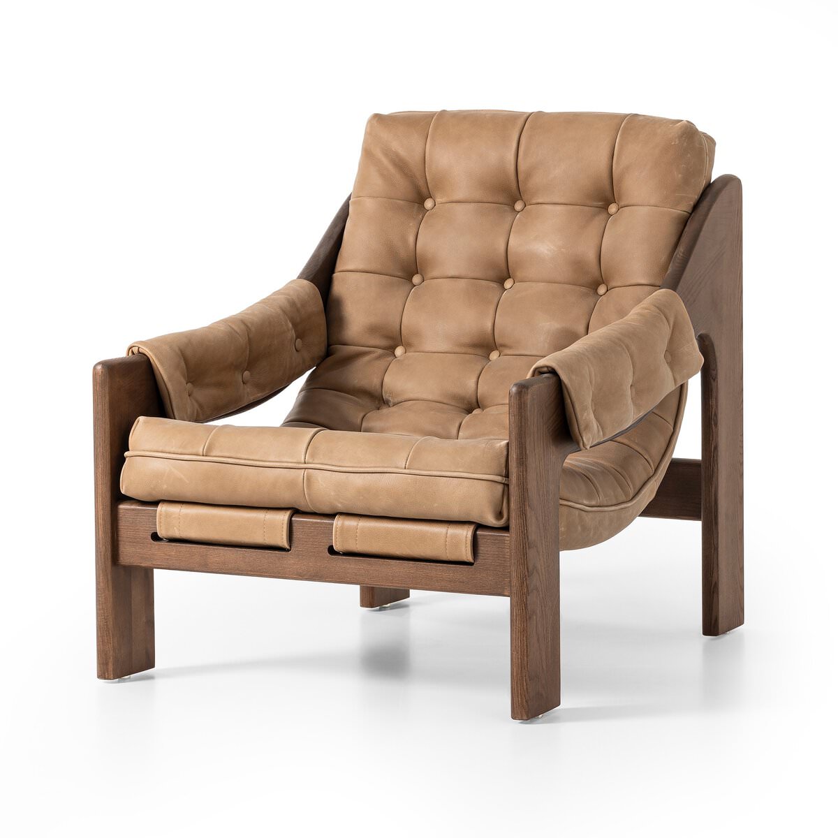Four Hands Halston Chair in Palermo Drift on a white background at Addison West