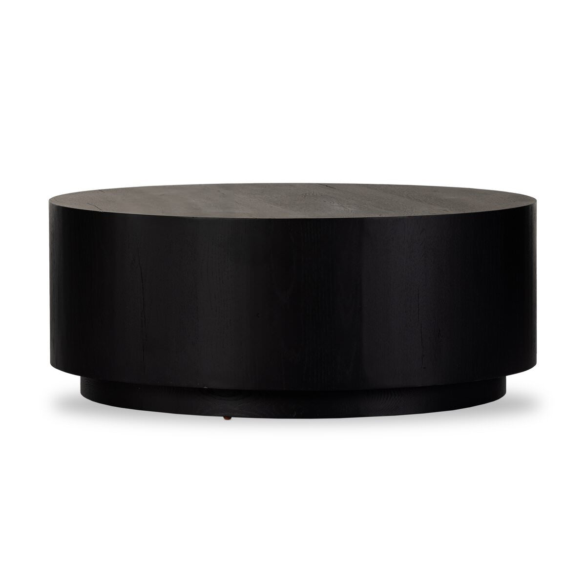Four Hands Humphrey Round Coffee Table in Coal on Oak on a white background at Addison West