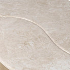 Close up of Four Hands Ingrid Coffee Table in Cappuccino Marble on a white background at Addison West