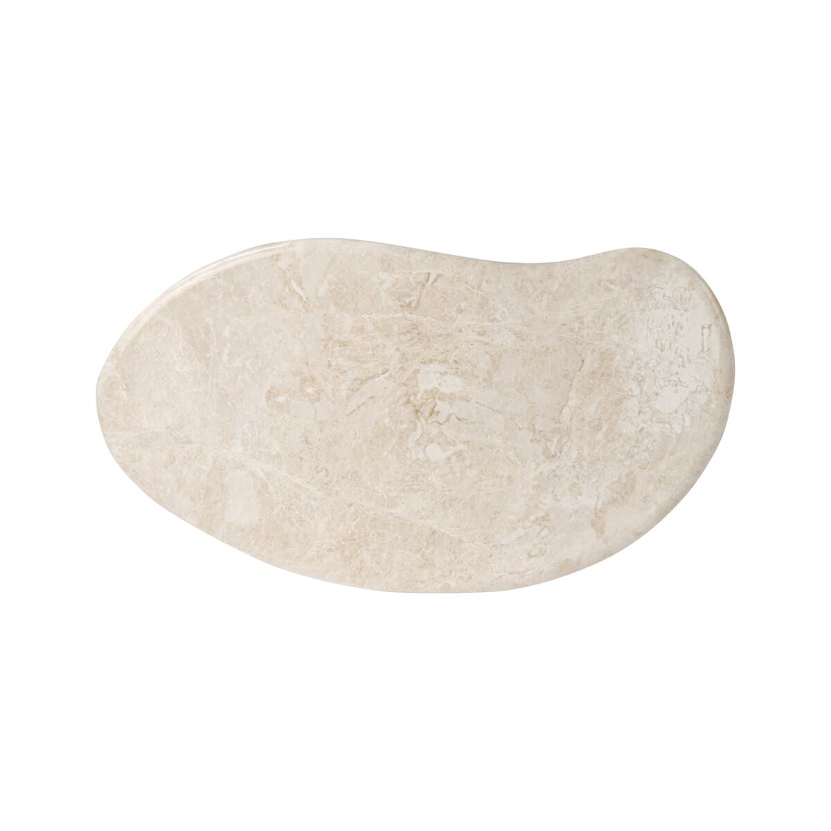 Top of Four Hands Ingrid Coffee Table in Cappuccino Marble on a white background at Addison West