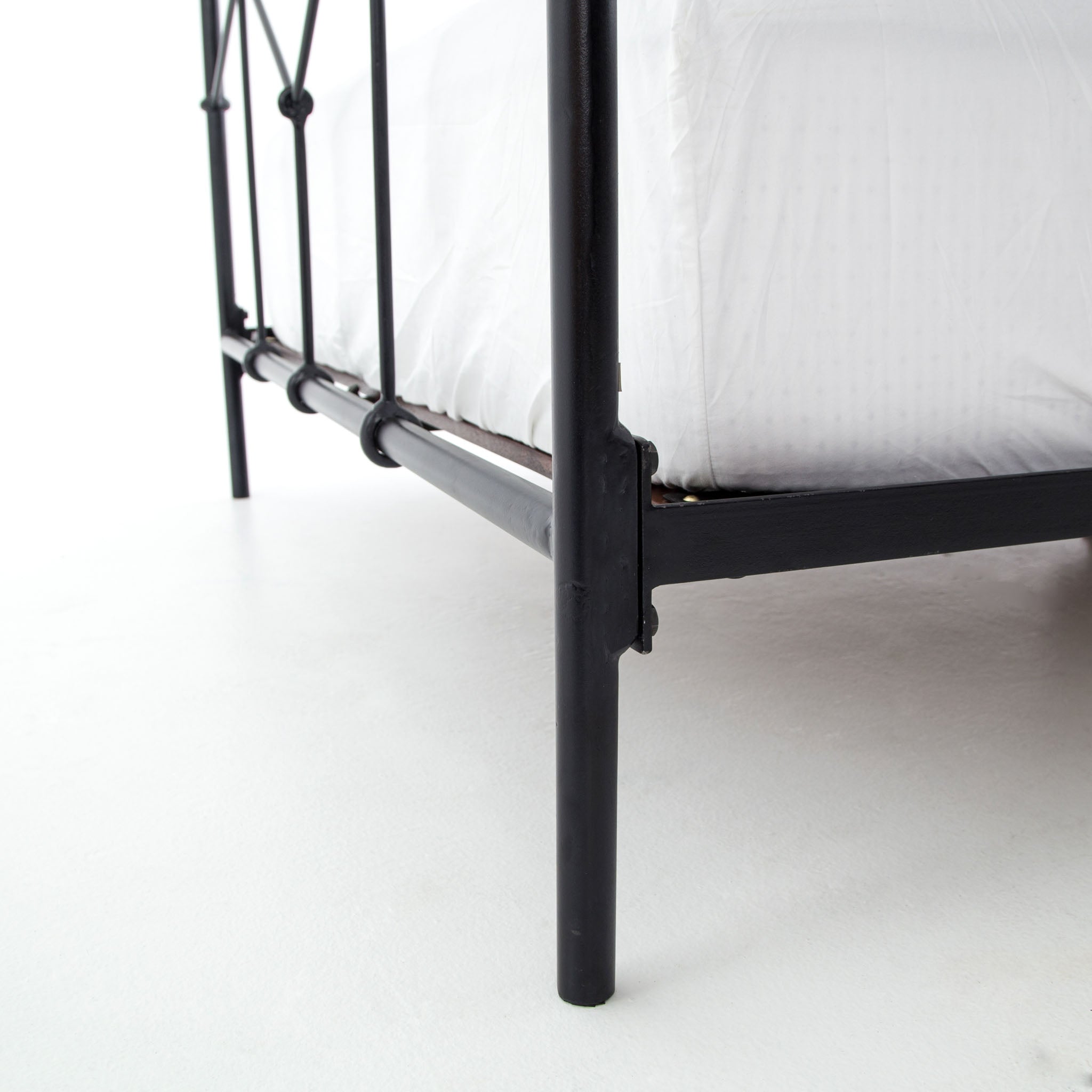 Four Hands Iron Casey Bed in Black - Addison West
