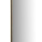 Close up of Four Hands Jacques Mirror in Antique Brass on a white background at Addison West