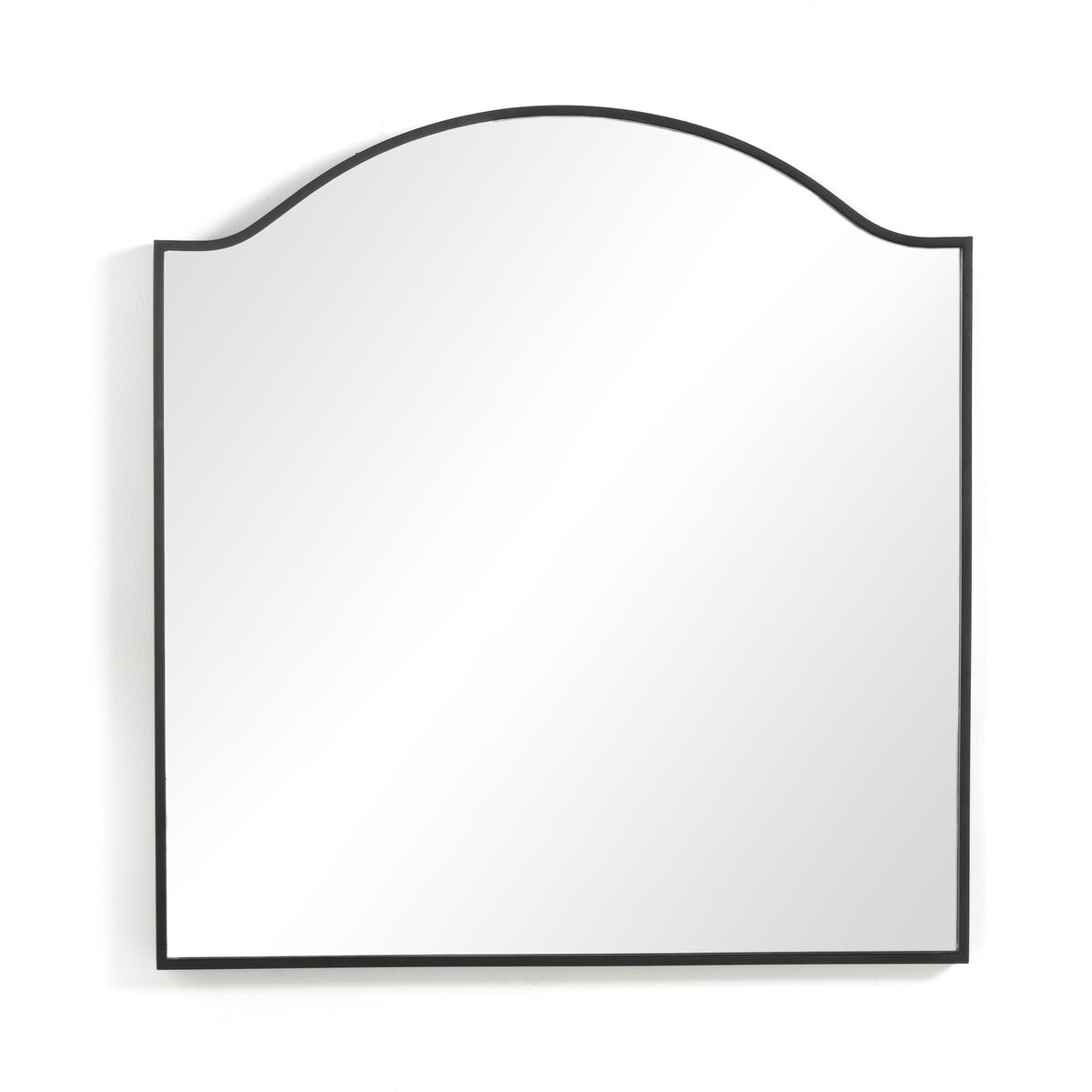 Four Hands Jacques Mirror in Gunmetal on a white background at Addison West