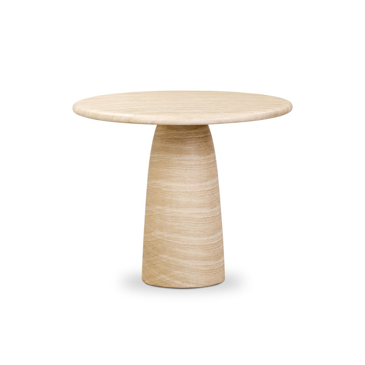Four Hands Janice Bistro Table-36" in Sand Striae on a white background at Addison West