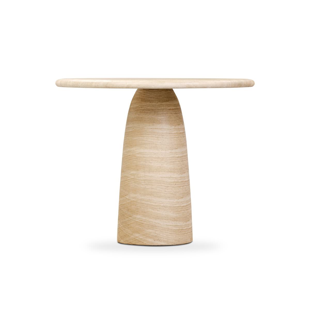 Four Hands Janice Bistro Table-36" in Sand Striae on a white background at Addison West