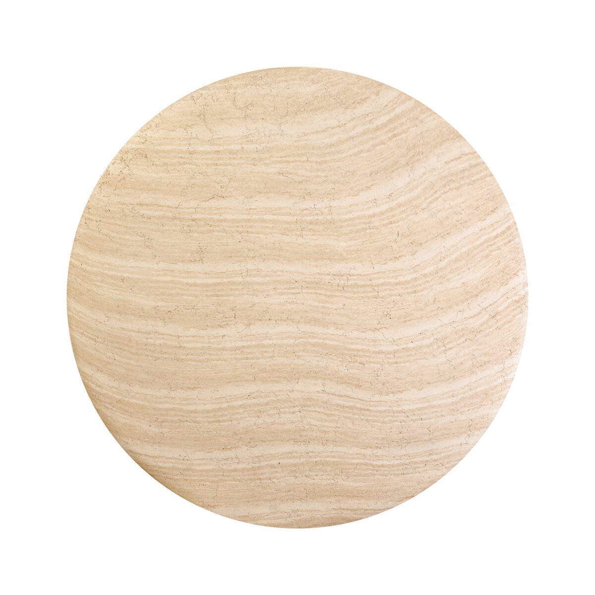Top of Four Hands Janice Bistro Table-36" in Sand Striae on a white background at Addison West