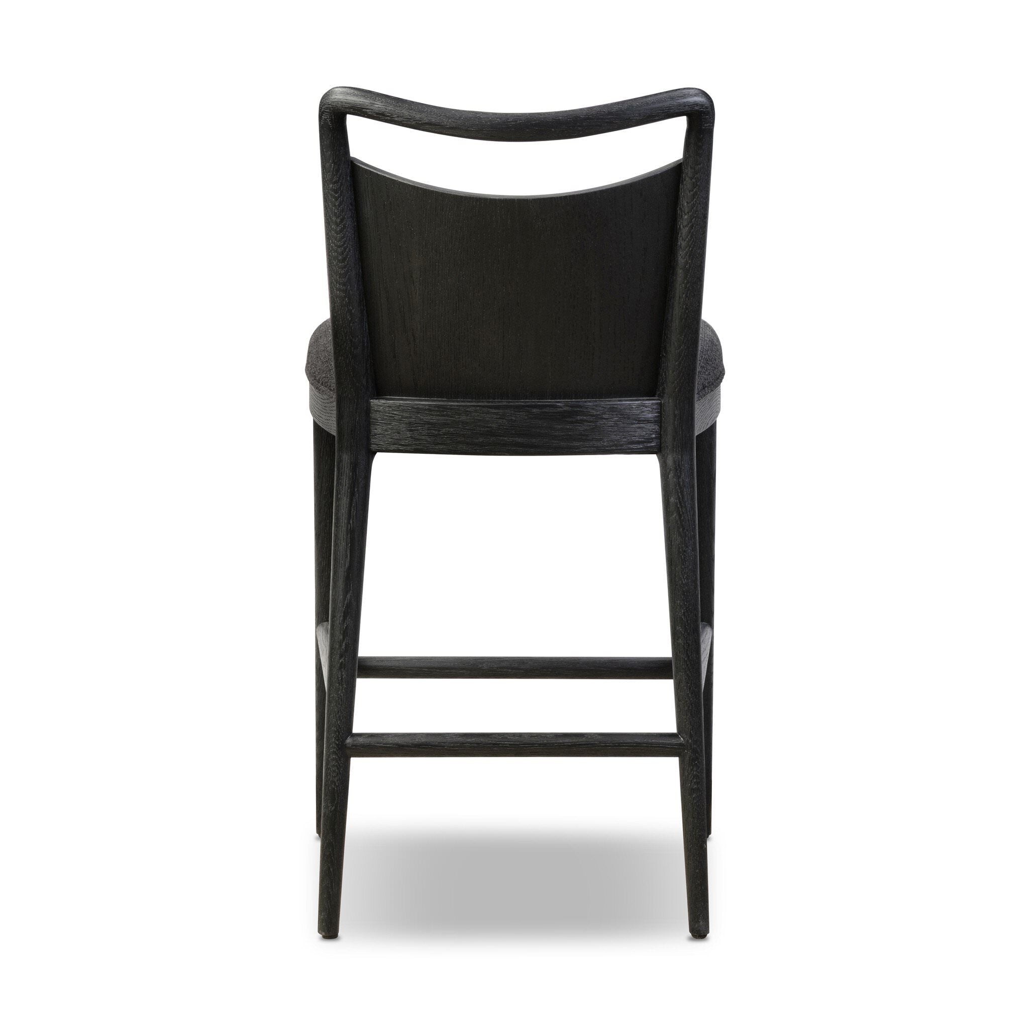 Four Hands Jessen Counter Stool in Gibson Black on white background at Addison West.