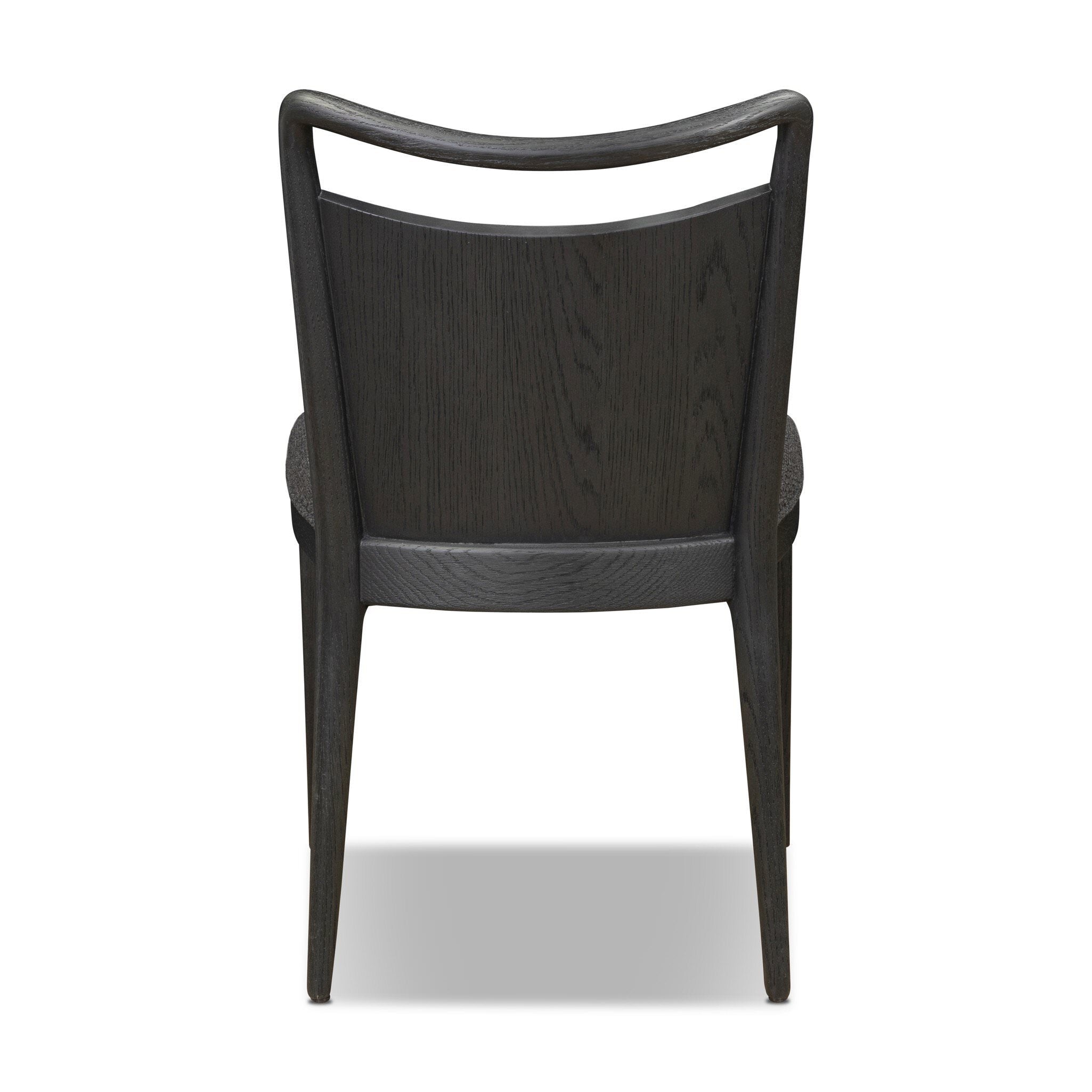 Four Hands Jessen Dining Chair Gibson in Black on white background at Addison West.
