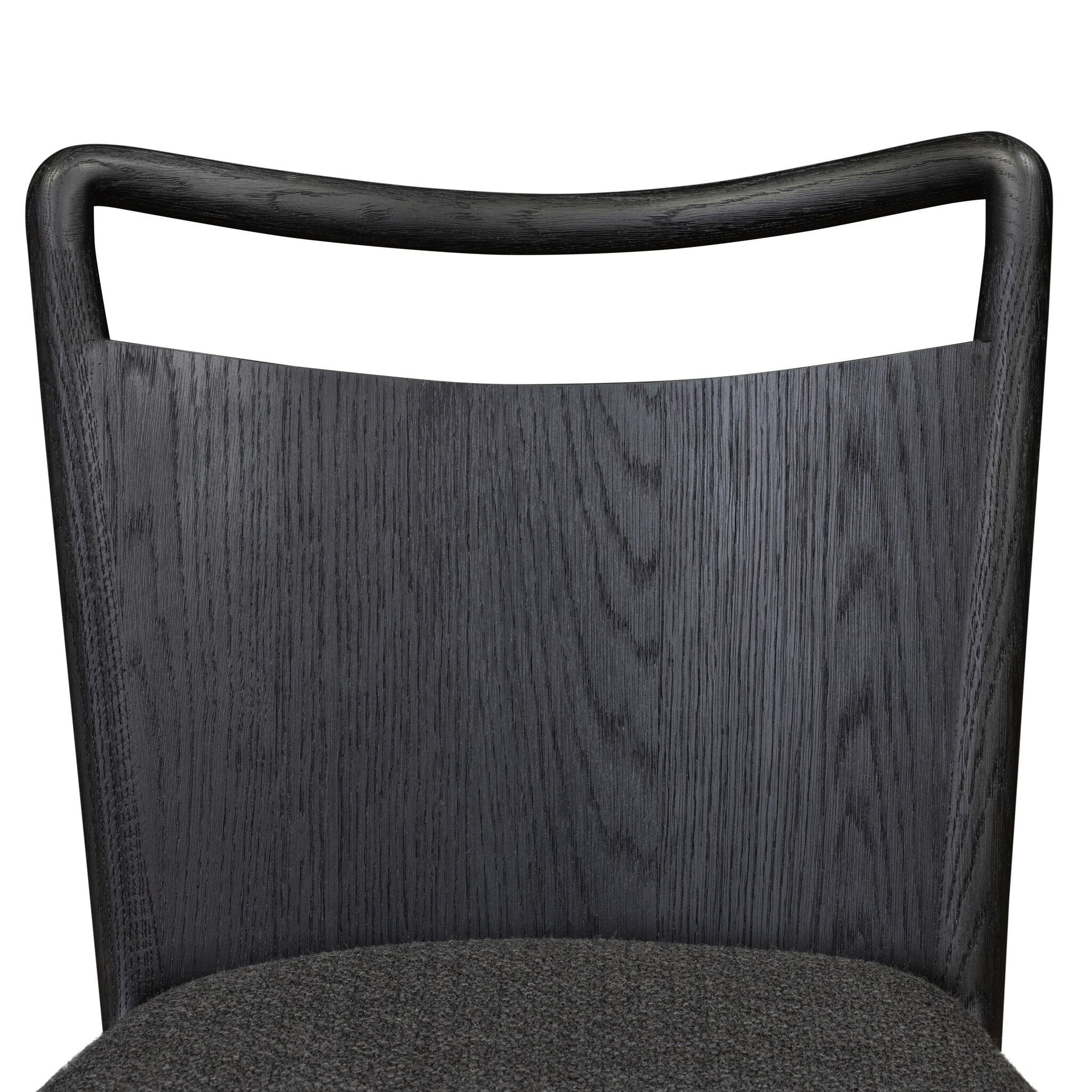 Four Hands Jessen Dining Chair Gibson in Black on white background at Addison West.