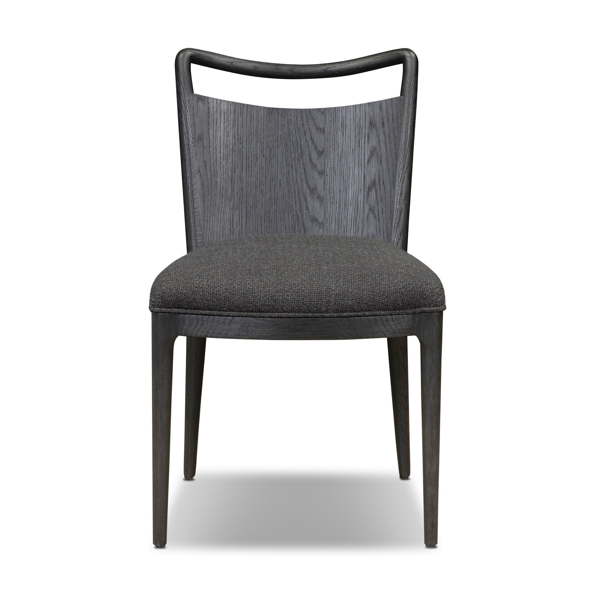 Four Hands Jessen Dining Chair Gibson in Black on white background at Addison West.