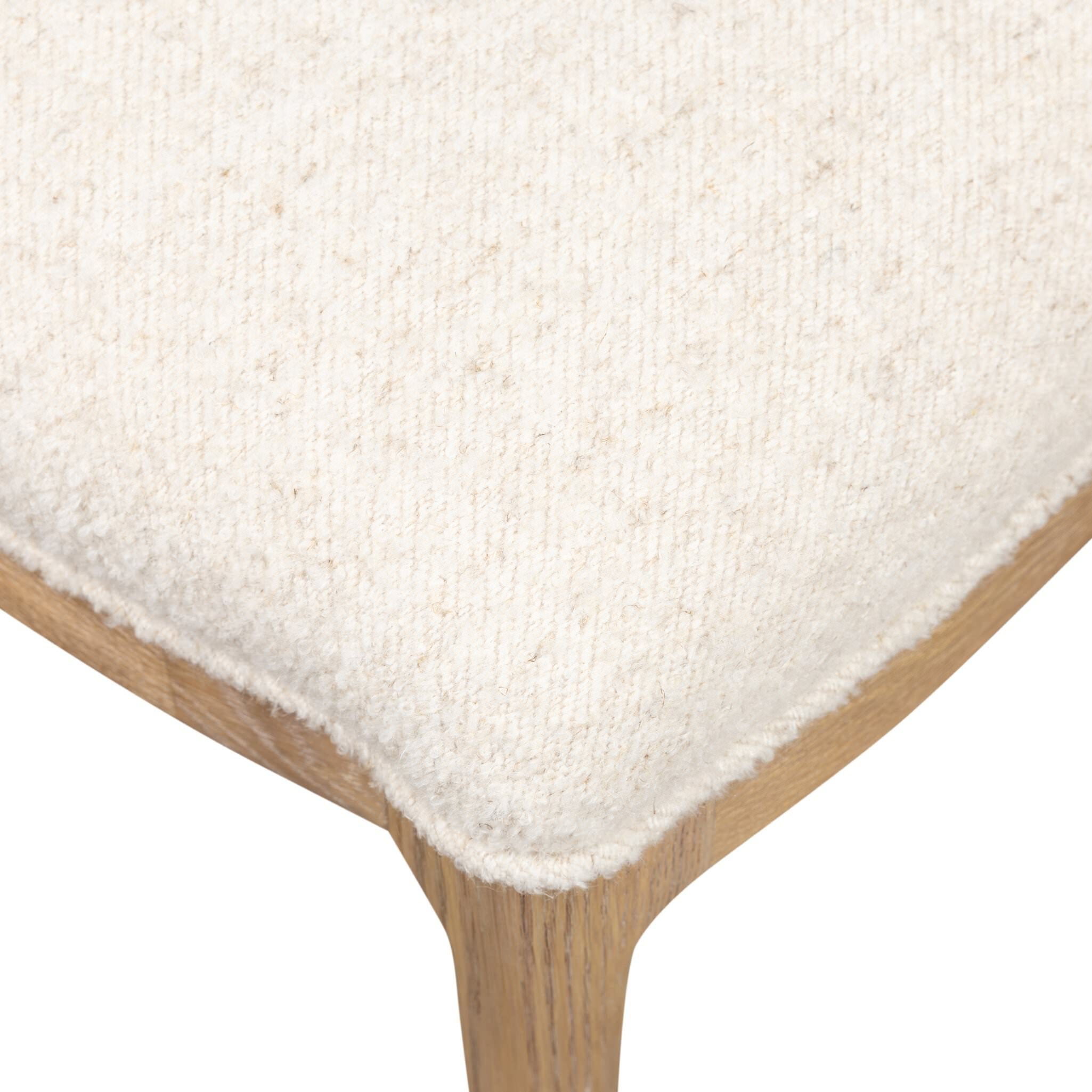 Four Hands Jessen Dining Chair Gibson in Charter Oatmeal on white background at Addison West.