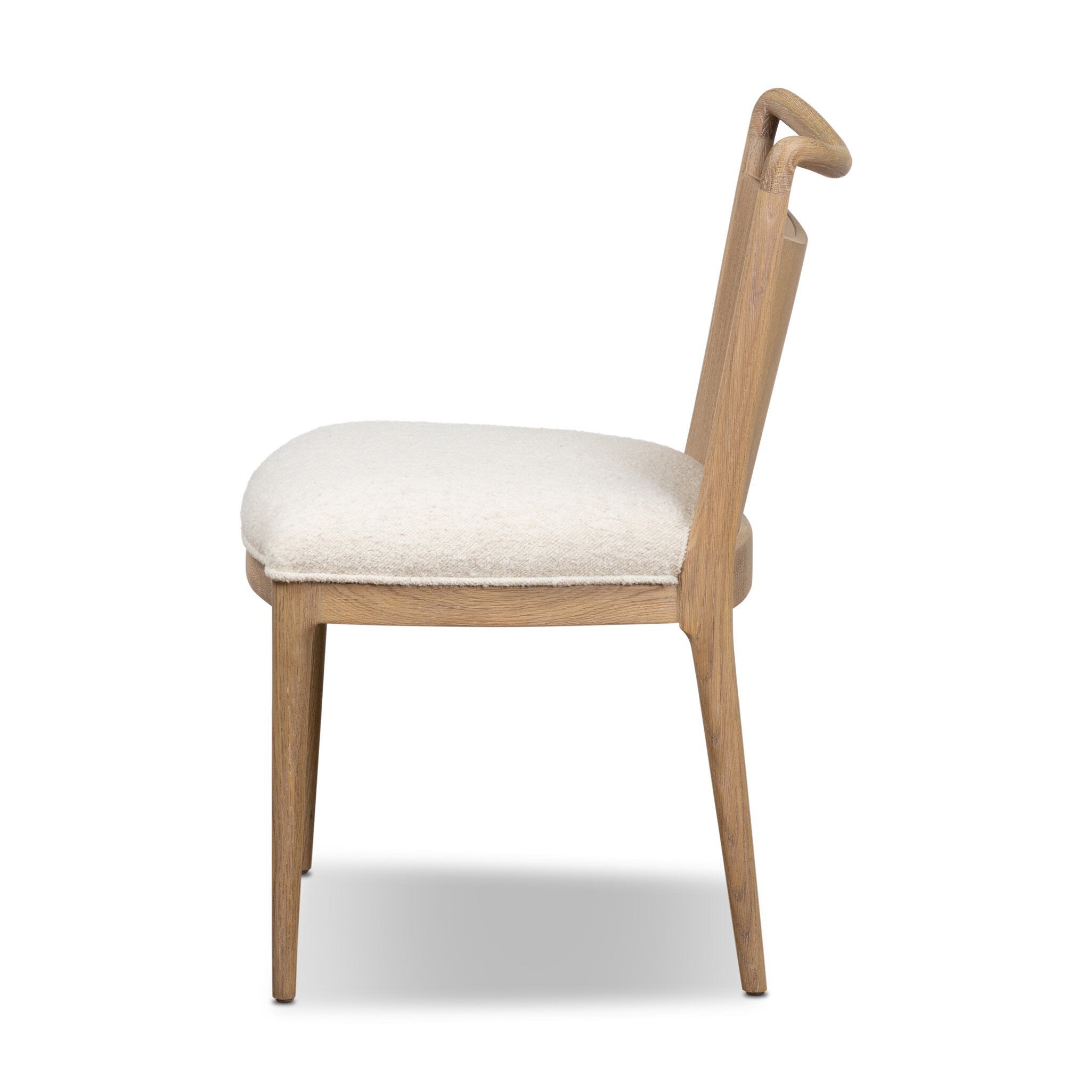 Four Hands Jessen Dining Chair Gibson in Charter Oatmeal on white background at Addison West.