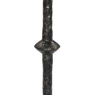 Close up of Four Hands Jocelyn End Table Raw Black Iron on a white background