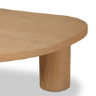 Close up of Four Hands Joji Nesting Coffee Table in Natural Oak Veneer in Large on a white background at Addison West