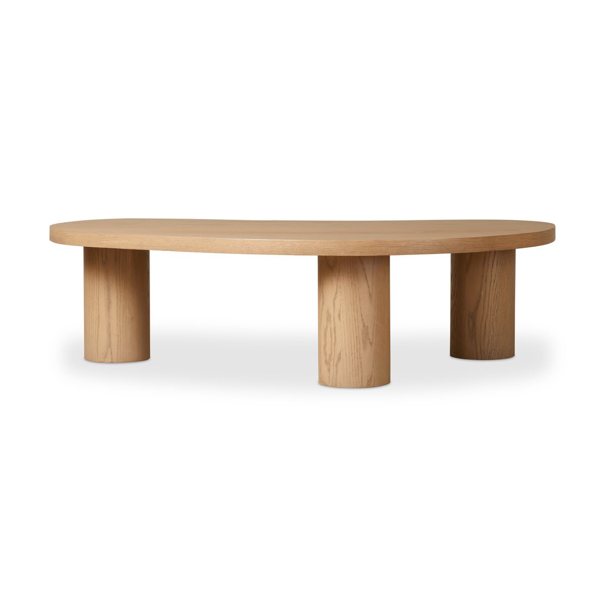 Four Hands Joji Nesting Coffee Table in Natural Oak Veneer in Large on a white background at Addison West