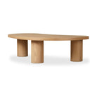 Four Hands Joji Nesting Coffee Table in Natural Oak Veneer in Large on a white background at Addison West