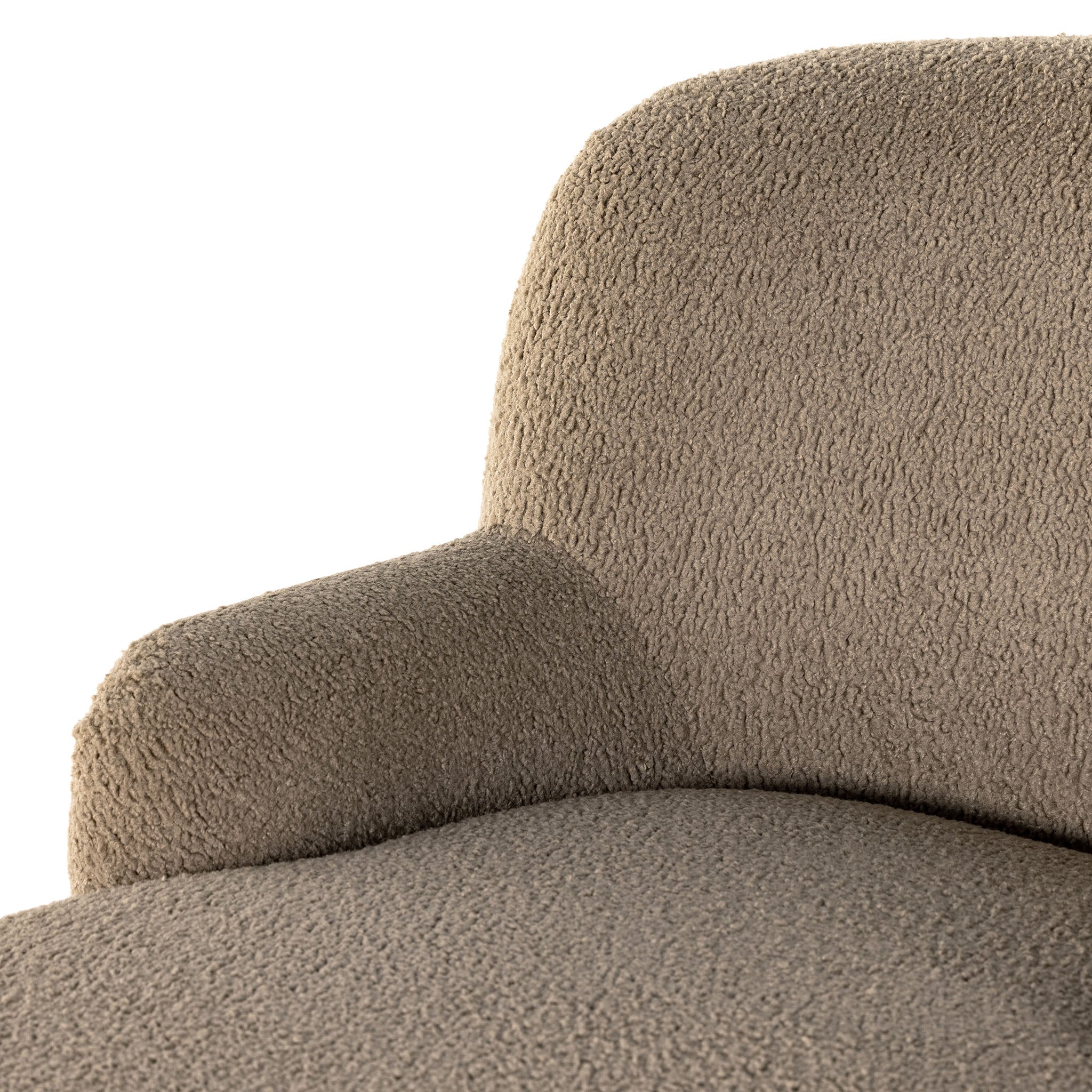 Four Hands Kadon Chaise Lounge In Sheepskin Camel - Addison West