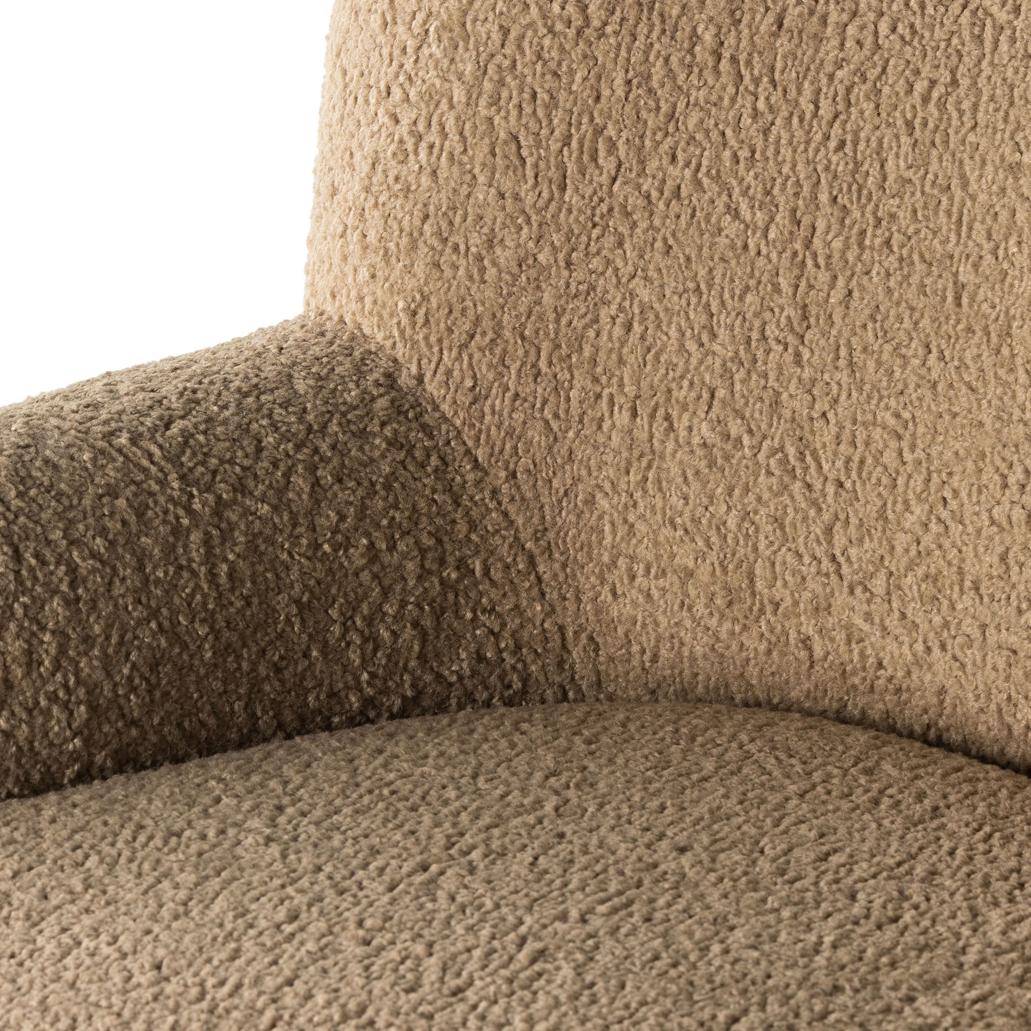 Four Hands Kadon Swivel Chair In Sheepskin Camel - Addison West