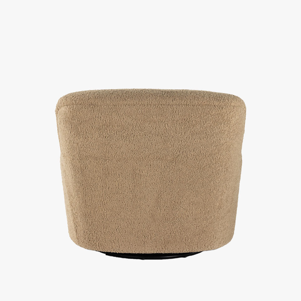 Four Hands Kadon Swivel Chair In Sheepskin Camel - Addison West