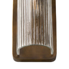 Close up of Four Hands Kenji Sconce in Clear Reeded Glass on a white background at Addison West