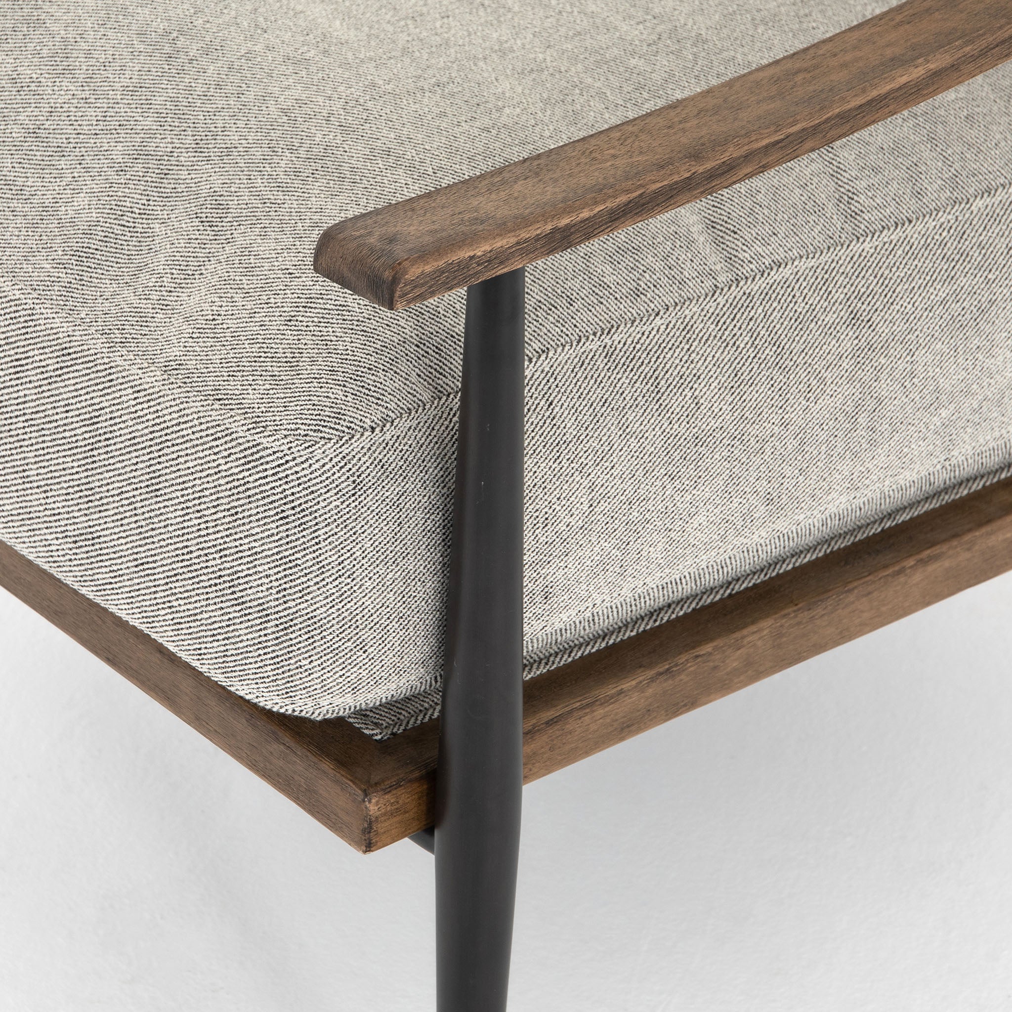 Four Hands Kennedy Chair In Gabardine Grey - Addison West