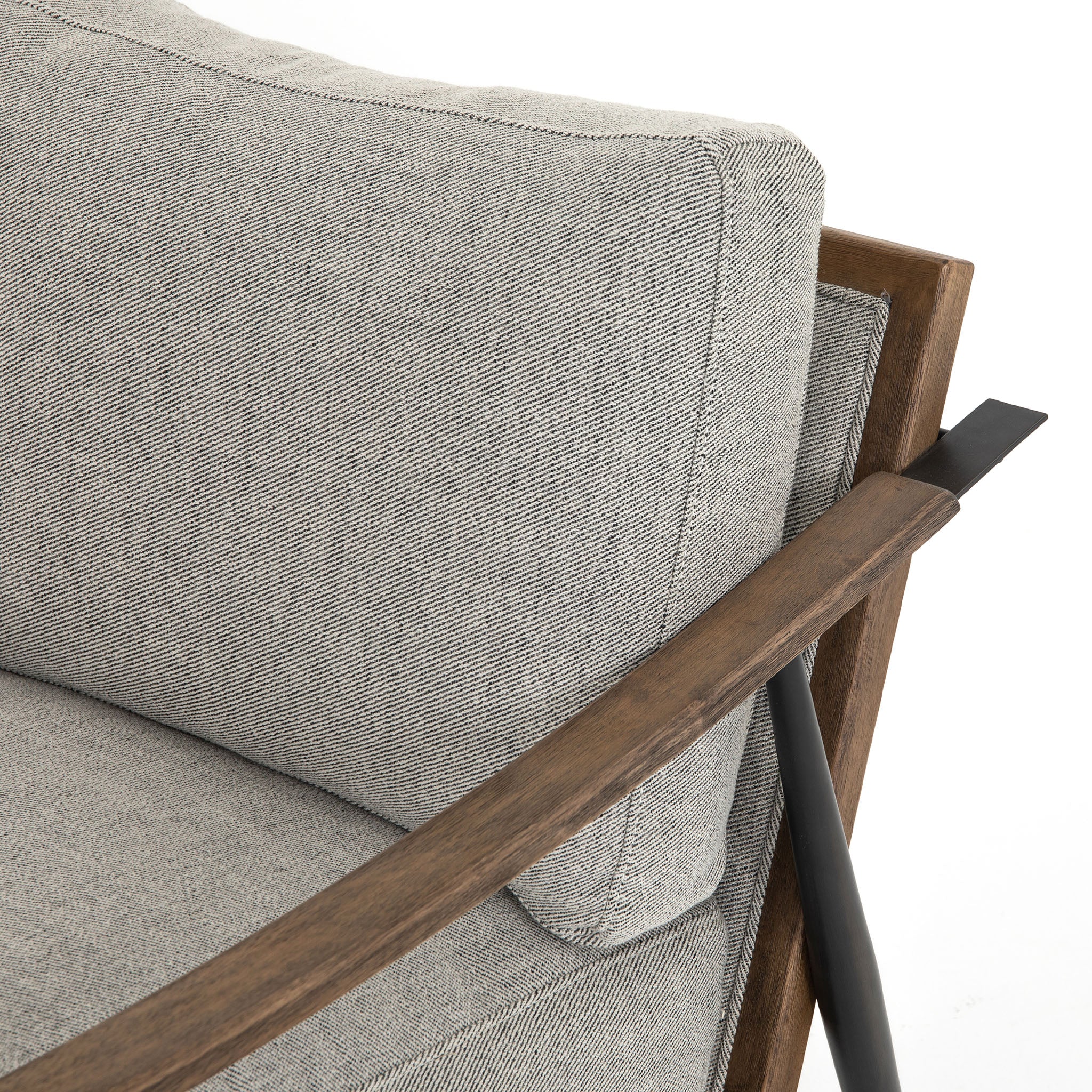 Four Hands Kennedy Chair In Gabardine Grey - Addison West