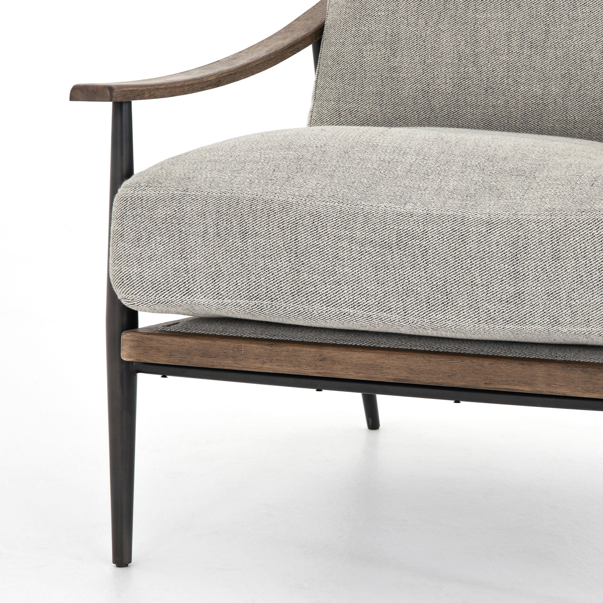 Four Hands Kennedy Chair In Gabardine Grey - Addison West