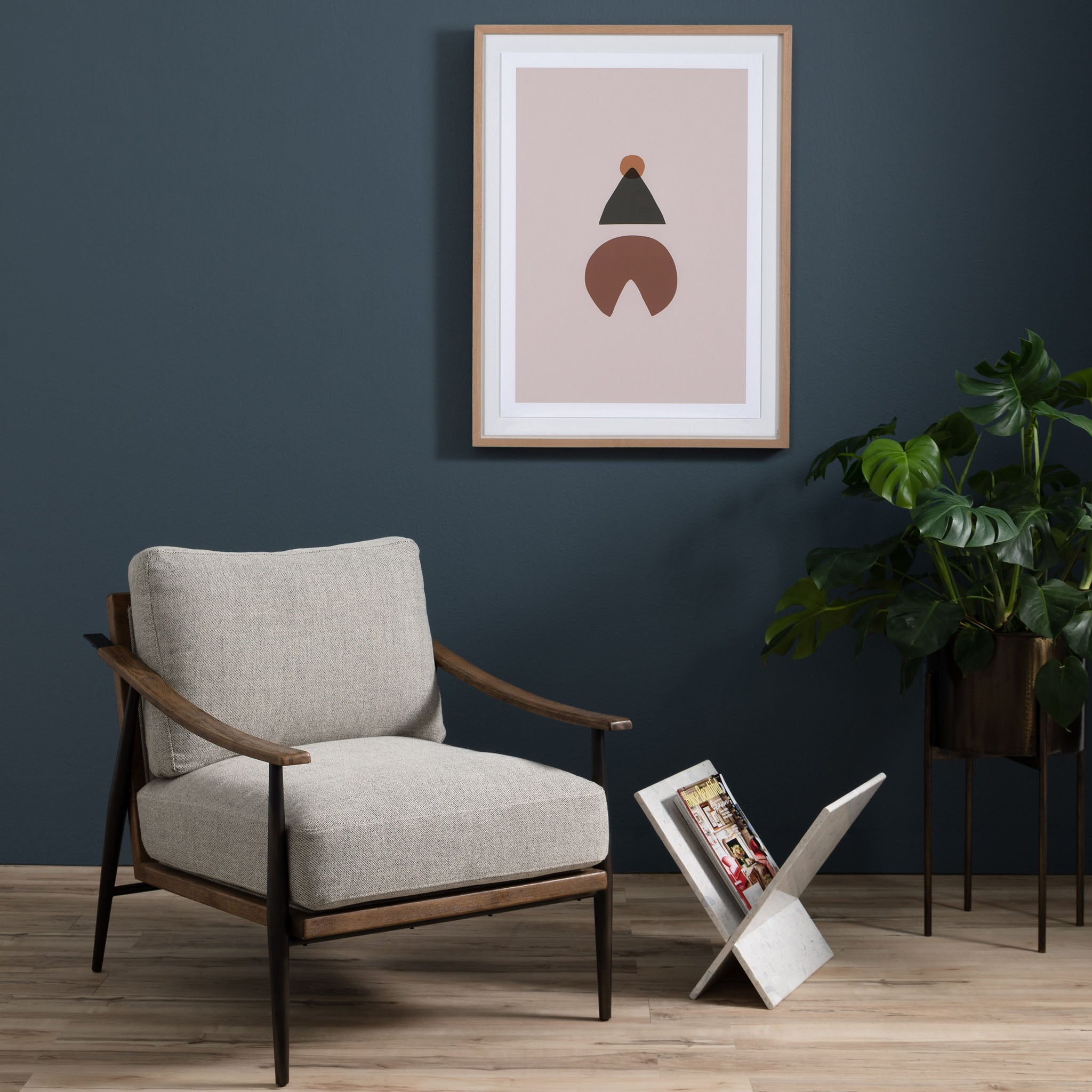 Four Hands Kennedy Chair In Gabardine Grey - Addison West