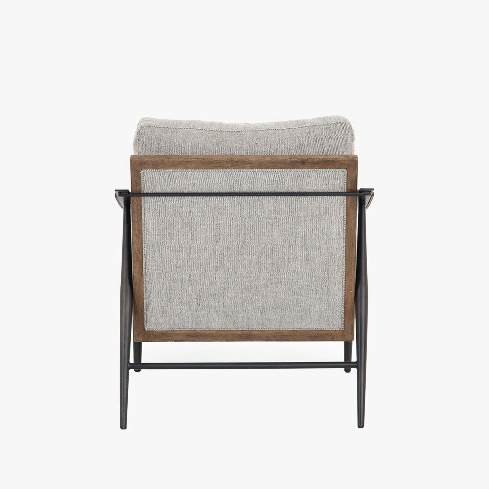 Four Hands Kennedy Chair In Gabardine Grey - Addison West