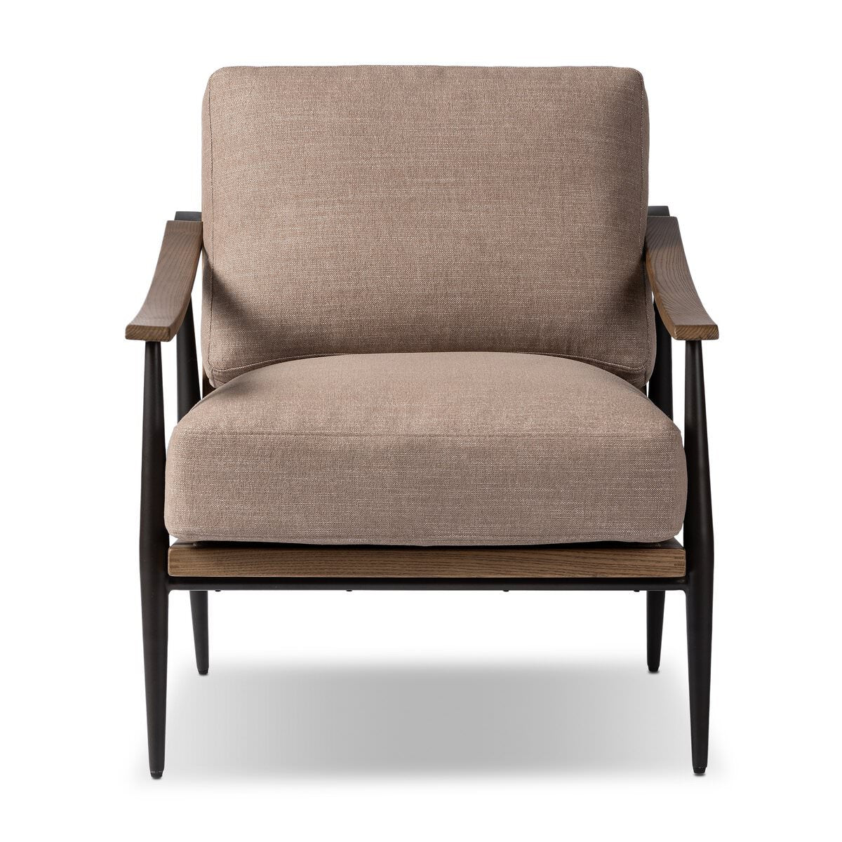 Four Hands Kennedy Chair in Crypton Nomad Taupe on white background at Addison West.