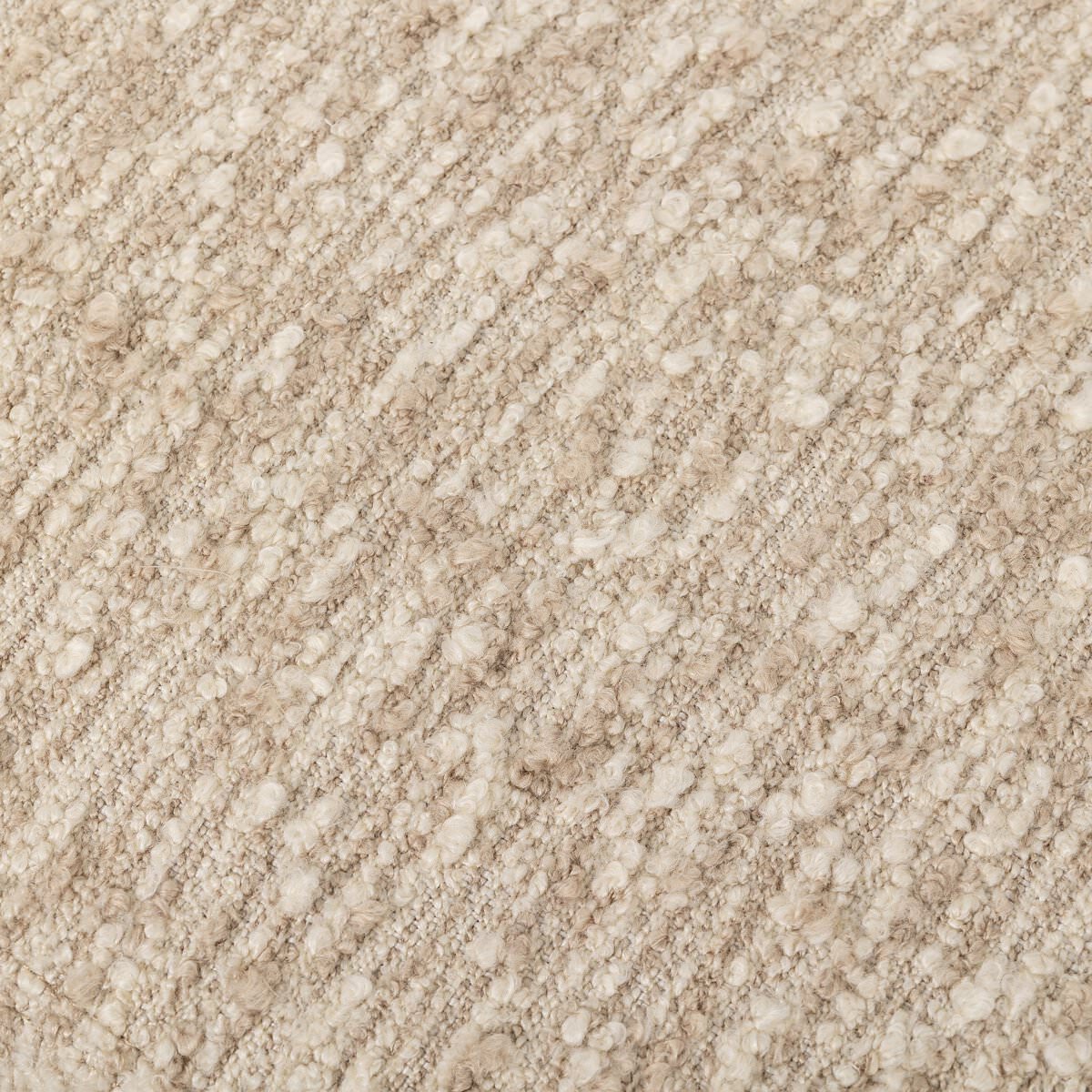 Close up of Four Hands Kirby Accent Bench in Solema Cream on a white background at Addison West