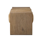 Side of Four Hands Knox Accent Bench in Light Hair on Hide on a white background at Addison West