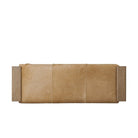 Top of Four Hands Knox Accent Bench in Light Hair on Hide on a white background at Addison West