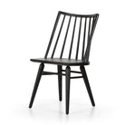 Four Hands Lewis Windsor Chair in Black oak on a white background