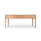 Back of Four Hands Lorna Desk in Amber Ash Veneer on a white background at Addison West
