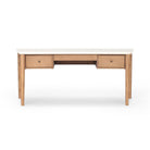 Four Hands Lorna Desk in Amber Ash Veneer on a white background at Addison West