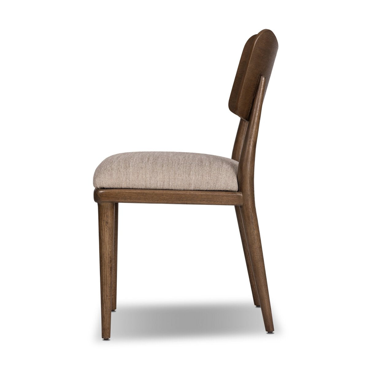 Four Hands Marley Dining Chair in Alcala Wheat on a white background at Addison West