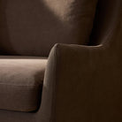 Close up of Four Hands Monette 3Pc Sectional in Broadway Coffee  at Addison West