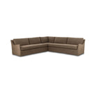 Four Hands Monette 3Pc Sectional in Broadway Coffee on a white background at Addison West