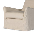 Four Hands Monette Slipcover Swivel Chair In Brussels Natural - Addison West