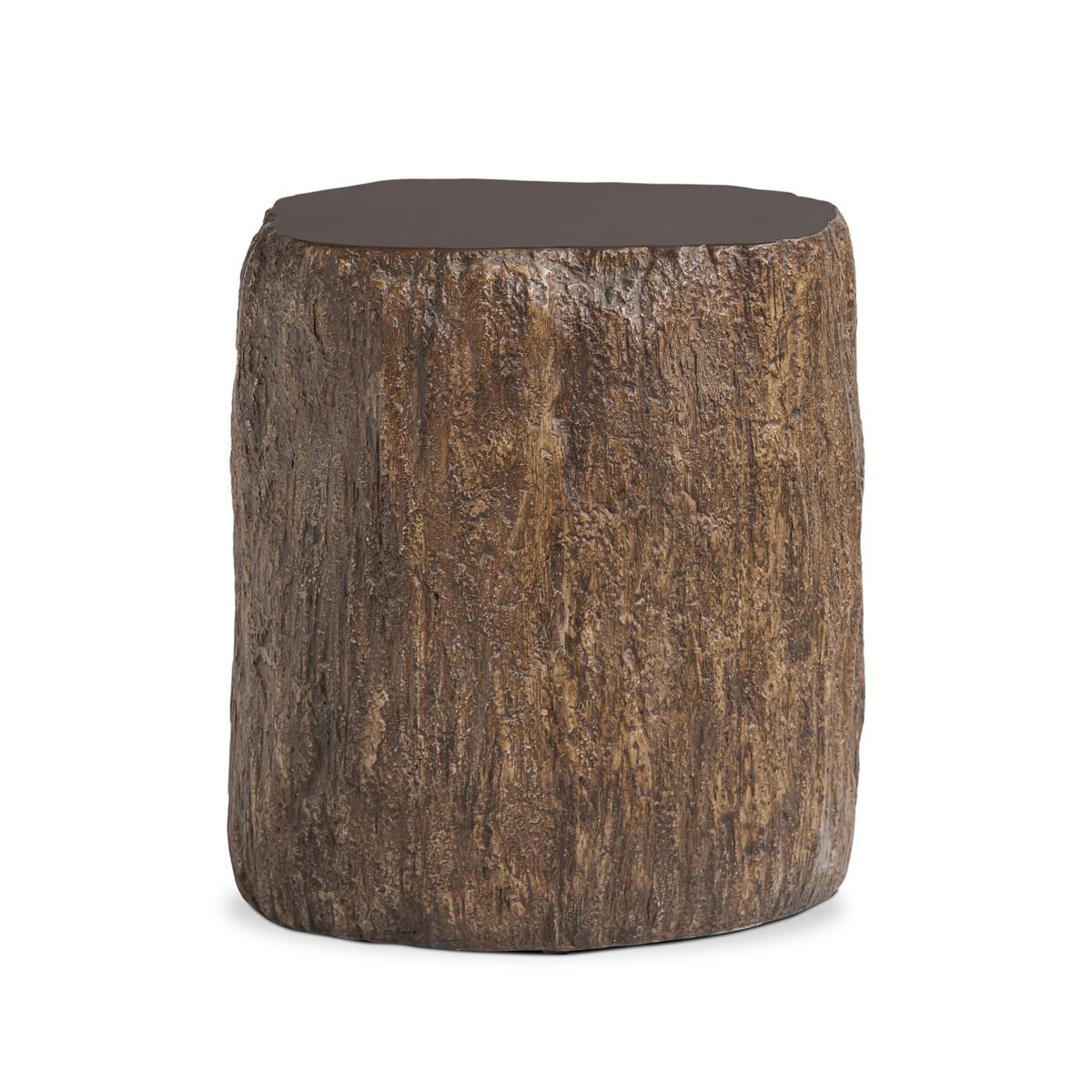 Four Hands Nemo End Table in Smooth Sandy Concrete on a white background at Addison West