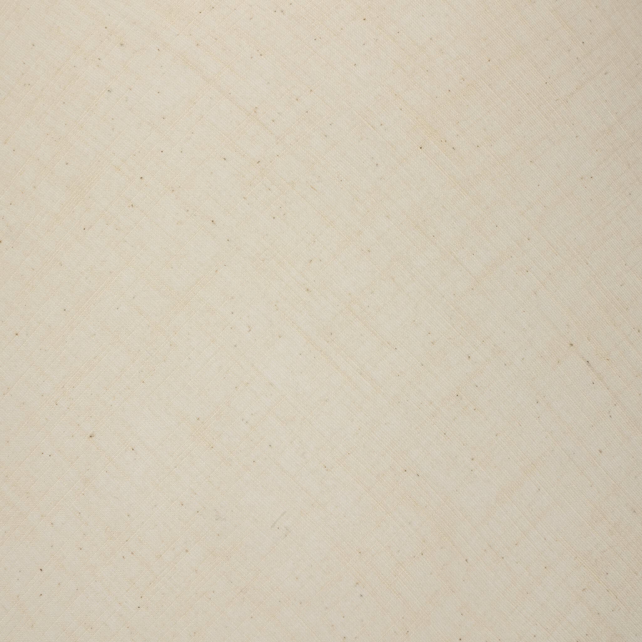 Close up of Four Hands Nessa Floor Lamp in Cream Slub Linen on a white background at Addison West