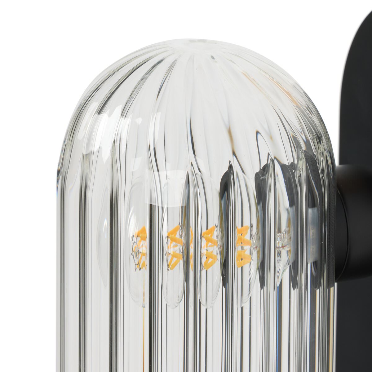 Close up of Four Hands Odyssey Sconce in Black Gunmetal on a white background at Addison West