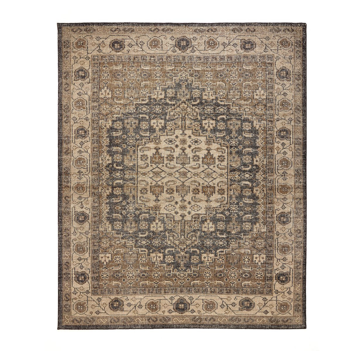 Four Hands Prato Hand Knotted Rug in Prato Espresso, 10'x14' on a white background at Addison West
