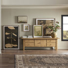 Four Hands Prato Hand Knotted Rug in Prato Espresso, 3'x9' in a living room at Addison West