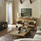 Four Hands Prato Hand Knotted Rug in Prato Espresso, 9'x12' in a living room at Addison West