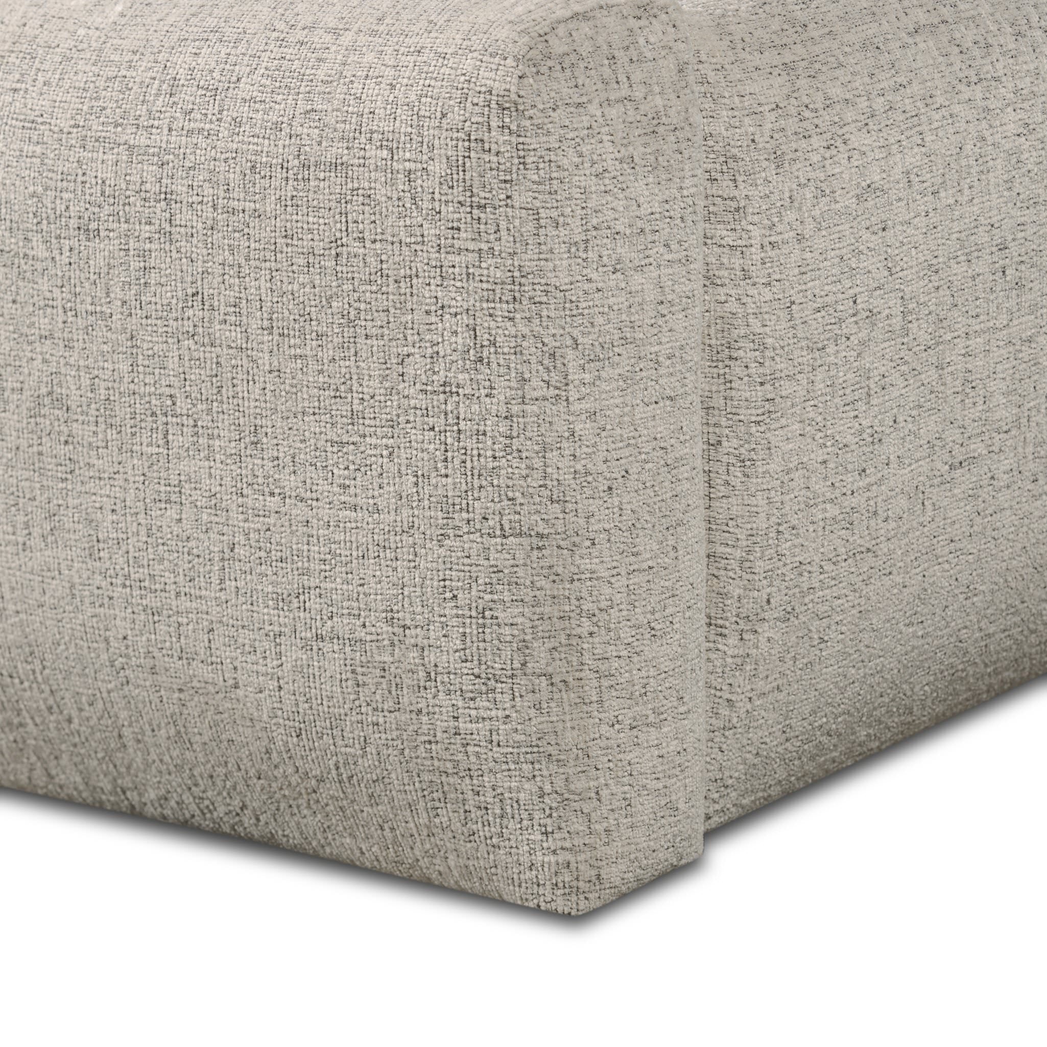 Four Hands Quincy Bed in Plushtone Linen, Queen on white background at Addison West.