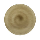 Top of Four Hands Relo End Table in Olive Cast Glass on a white background at Addison West